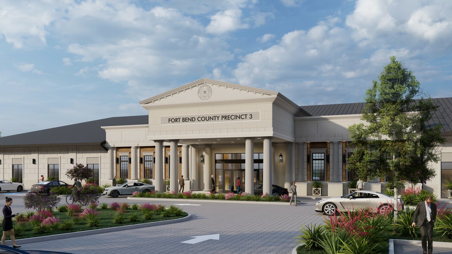 A May 11 groundbreaking was held for the Fort Bend Pct. 3 Annex, shown in this rendering.